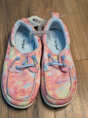 Cat & Jack Tie-Dye Slip-On Kids Shoes Pink Multi Size 13 NWT